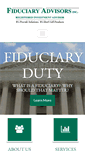 Mobile Screenshot of fiduciaryadv.com